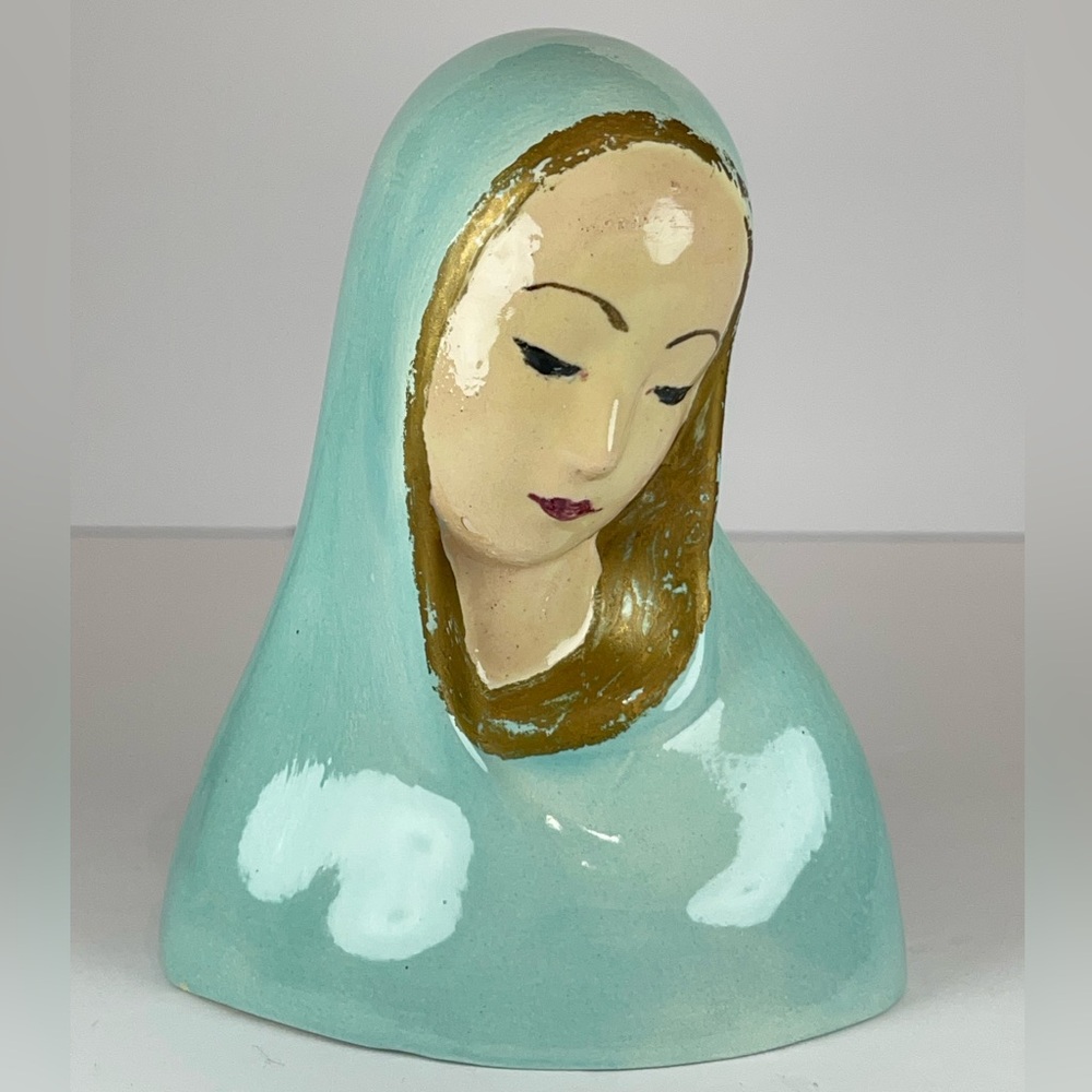 Vintage Mother Mary ceramic figurine
